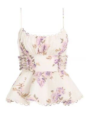 Zimmermann Floral Cami Top Size 2